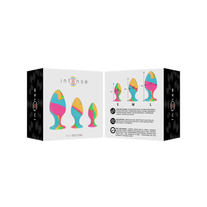 Intense Set Plug De Silicona Multicolor