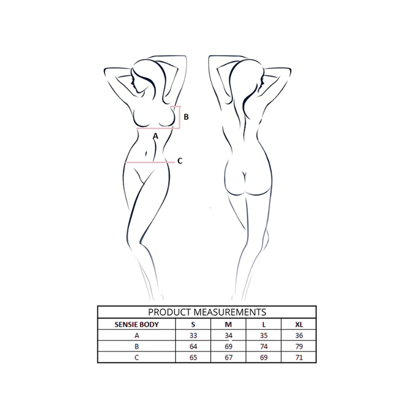 Passion Sensie Body Satinado Con Escote En V