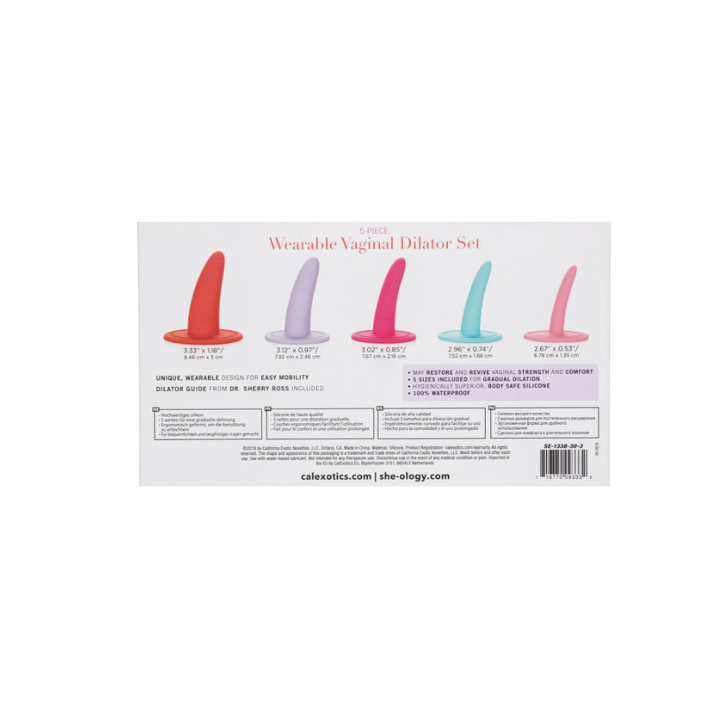 Calexotics Kit 5pc Dilatadores Vaginales o Anales Multicolor