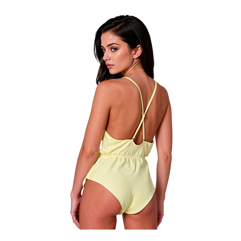 Passion Sensie Body Satinado Con Escote En V