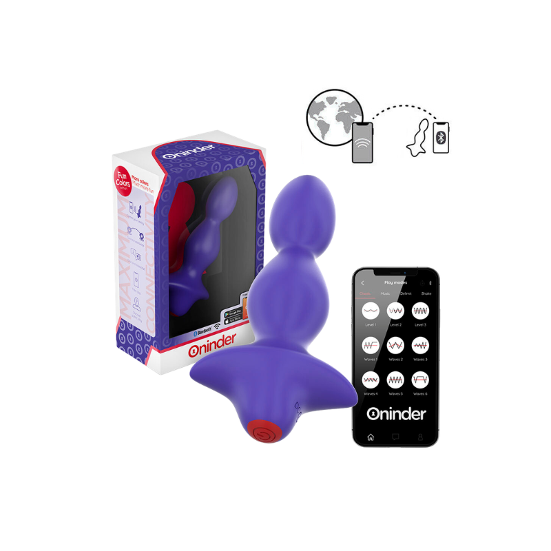 Oninder Cute Love Butt Vibrador Plug Anal con App