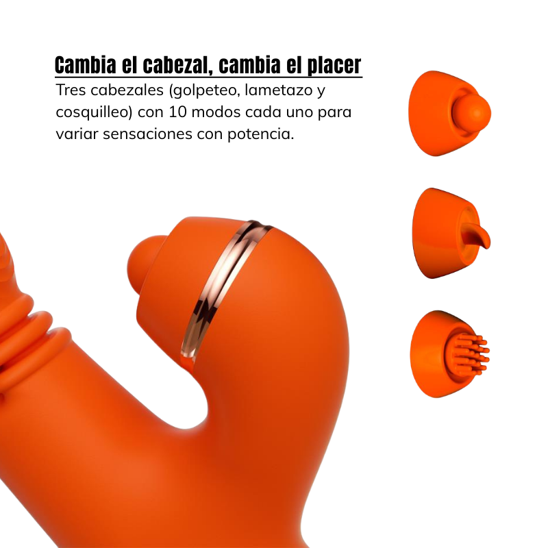 Ethan Vibrador Punto G 360º y Cabezales de Estimulación Dual