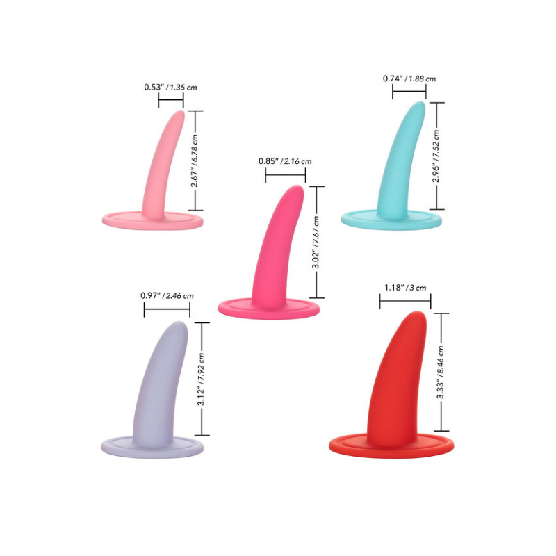 Calexotics Kit 5pc Dilatadores Vaginales o Anales Multicolor
