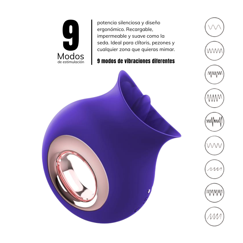 No. TwentyFive Estimulador de Lengua y Vibración